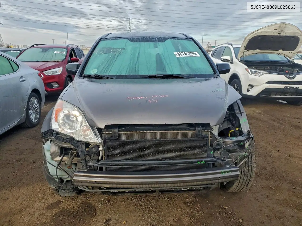 5J6RE48389L025863 2009 Honda Cr-V Lx