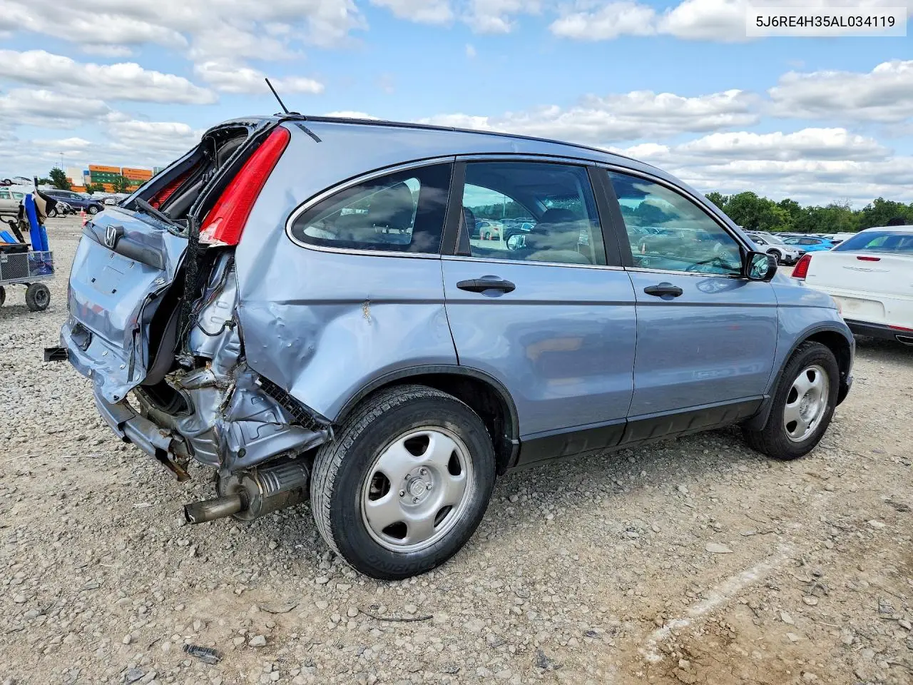 2010 Honda Cr-V Lx VIN: 5J6RE4H35AL034119 Lot: 61574806