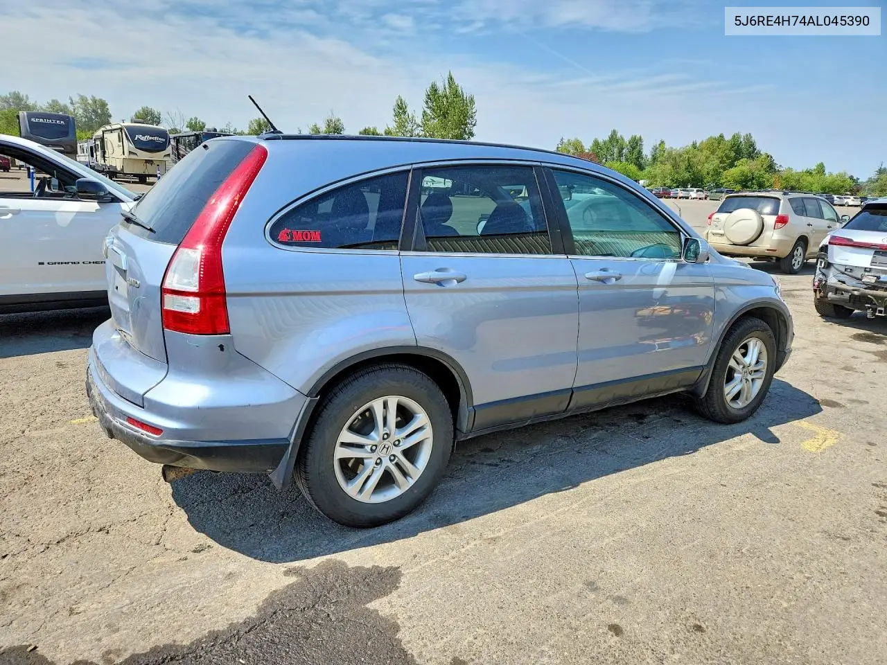 2010 Honda Cr-V Exl VIN: 5J6RE4H74AL045390 Lot: 61977786