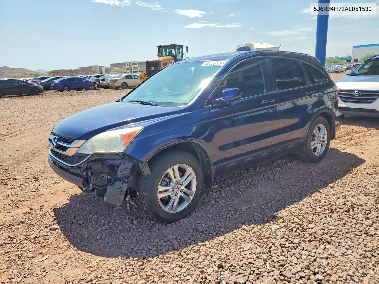 2010 Honda Cr-V Exl VIN: 5J6RE4H72AL051530 Lot: 62009476