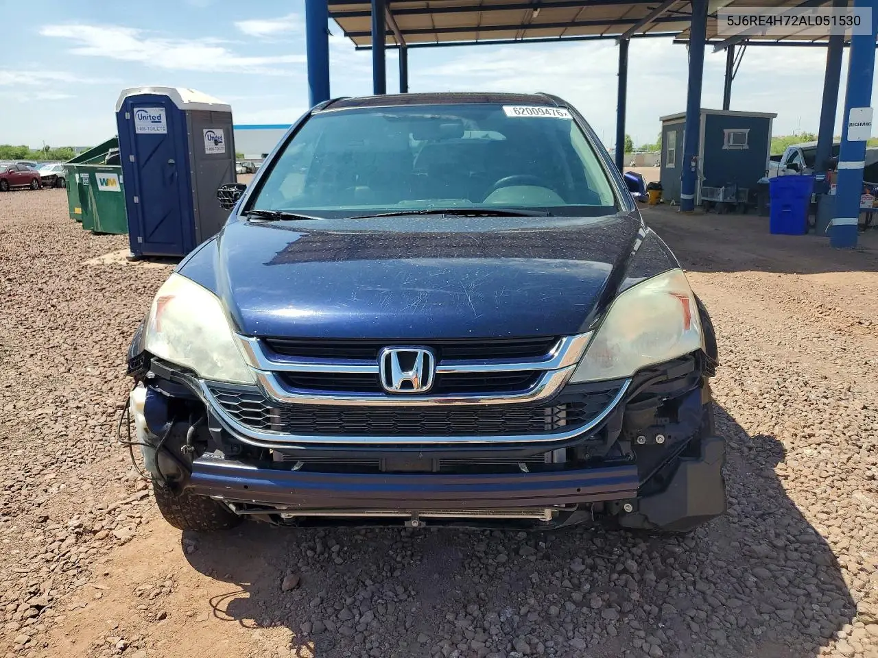 2010 Honda Cr-V Exl VIN: 5J6RE4H72AL051530 Lot: 62009476