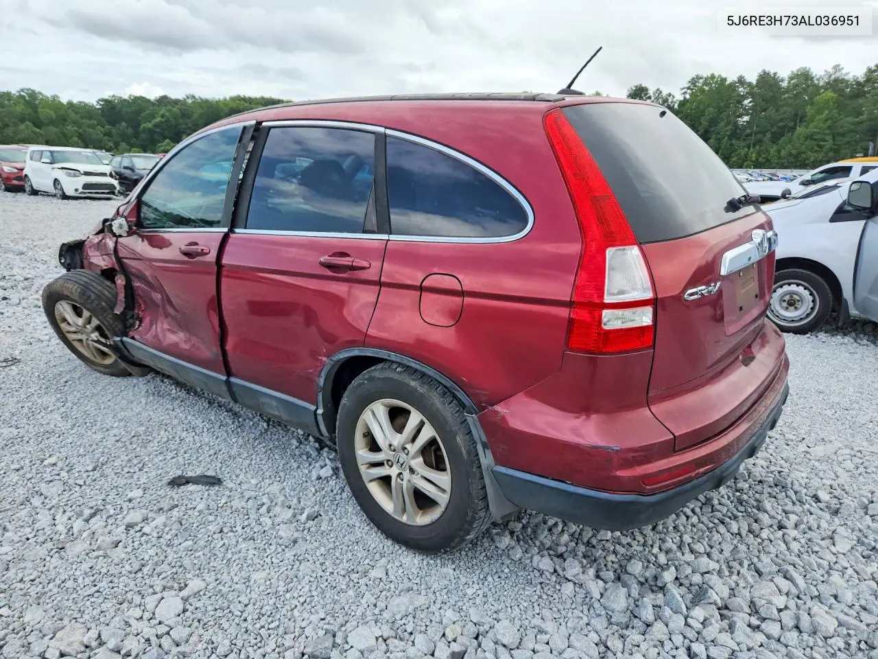 2010 Honda Cr-V Exl VIN: 5J6RE3H73AL036951 Lot: 62120006