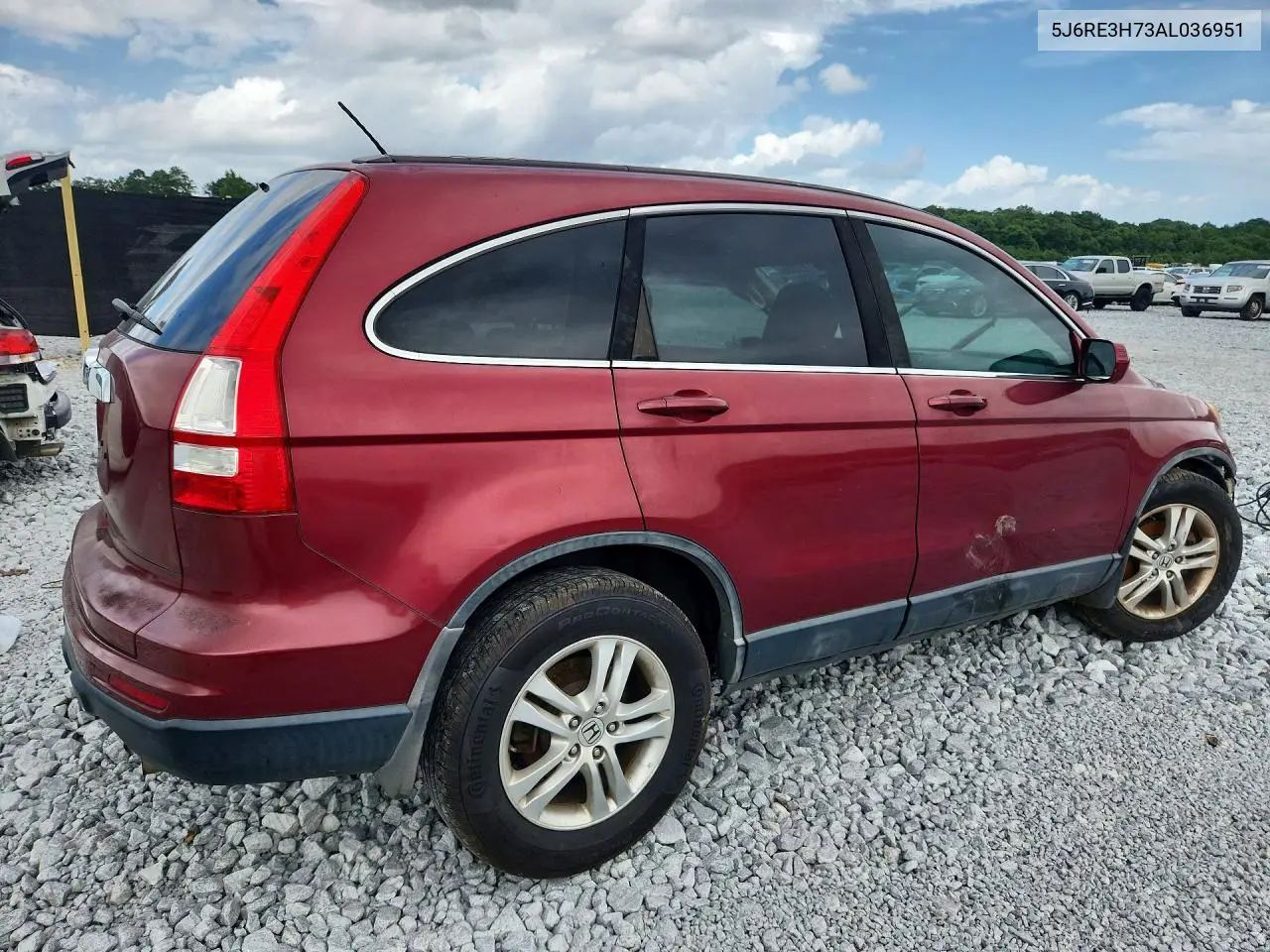 2010 Honda Cr-V Exl VIN: 5J6RE3H73AL036951 Lot: 62120006