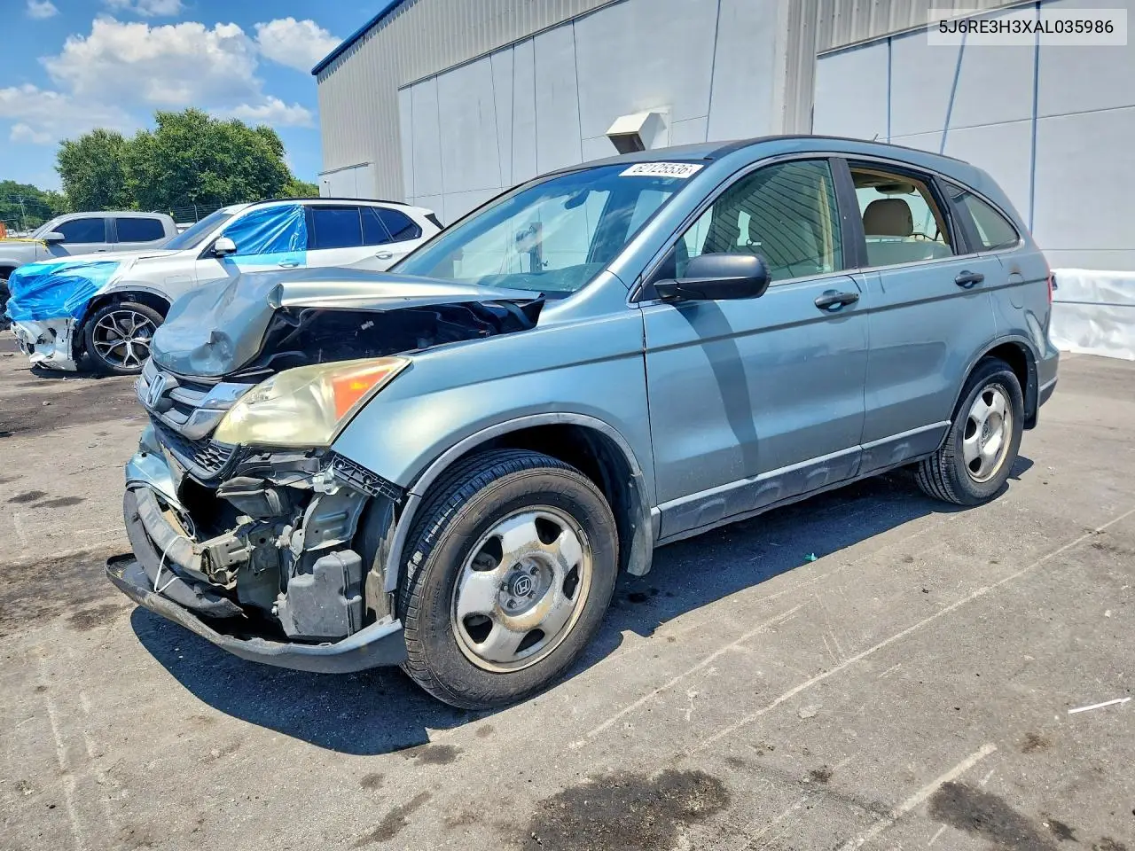 2010 Honda Cr-V Lx VIN: 5J6RE3H3XAL035986 Lot: 62125536