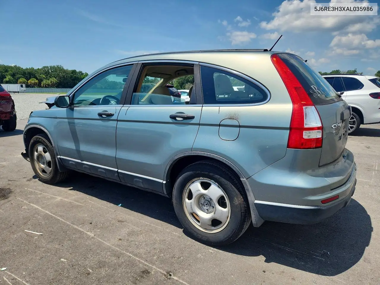 2010 Honda Cr-V Lx VIN: 5J6RE3H3XAL035986 Lot: 62125536
