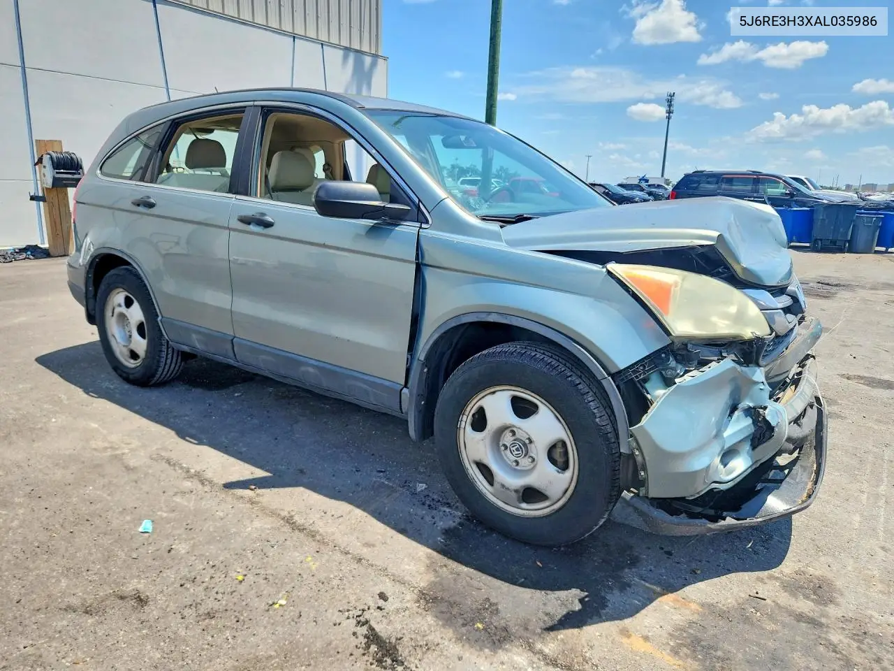 2010 Honda Cr-V Lx VIN: 5J6RE3H3XAL035986 Lot: 62125536