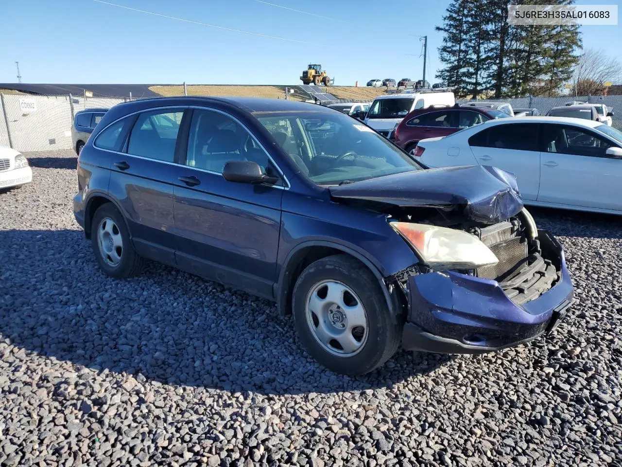 5J6RE3H35AL016083 2010 Honda Cr-V Lx
