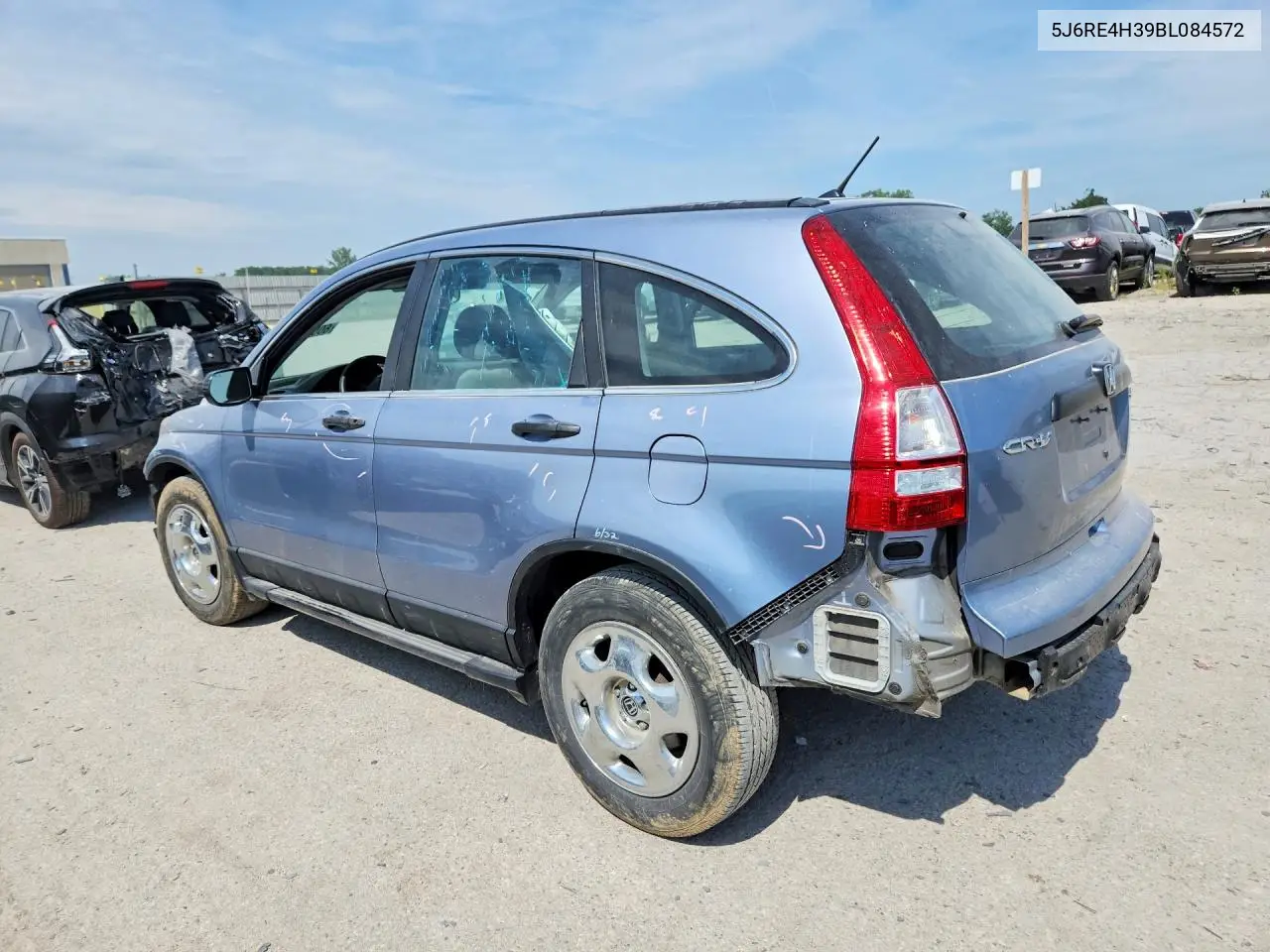 2011 Honda Cr-V Lx VIN: 5J6RE4H39BL084572 Lot: 60012026