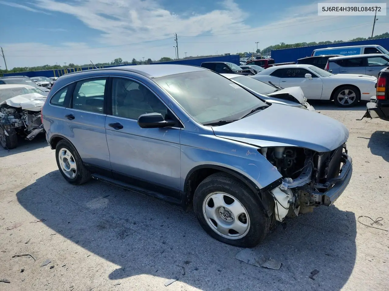 2011 Honda Cr-V Lx VIN: 5J6RE4H39BL084572 Lot: 60012026