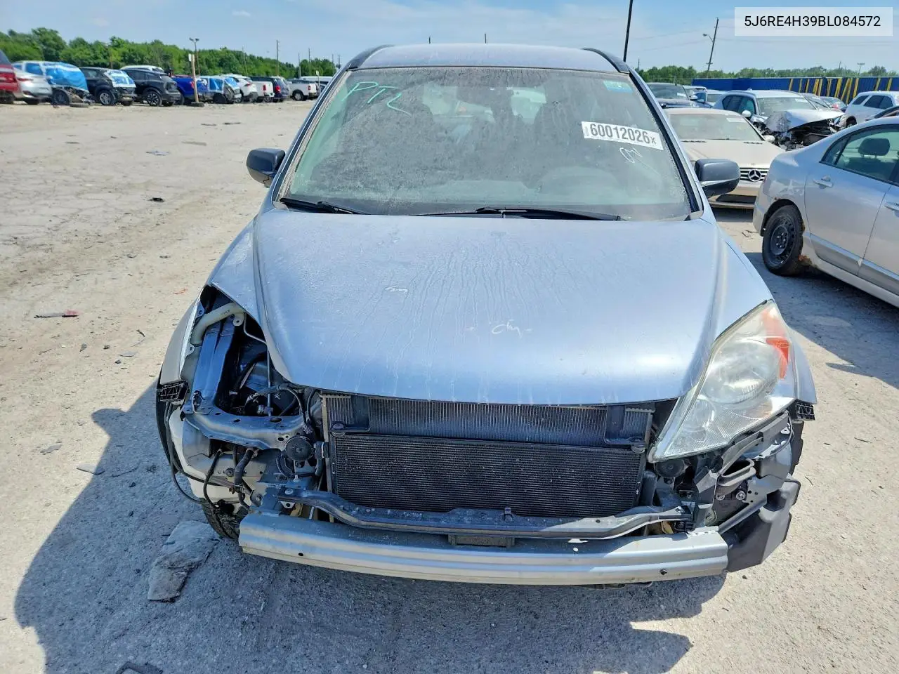 2011 Honda Cr-V Lx VIN: 5J6RE4H39BL084572 Lot: 60012026