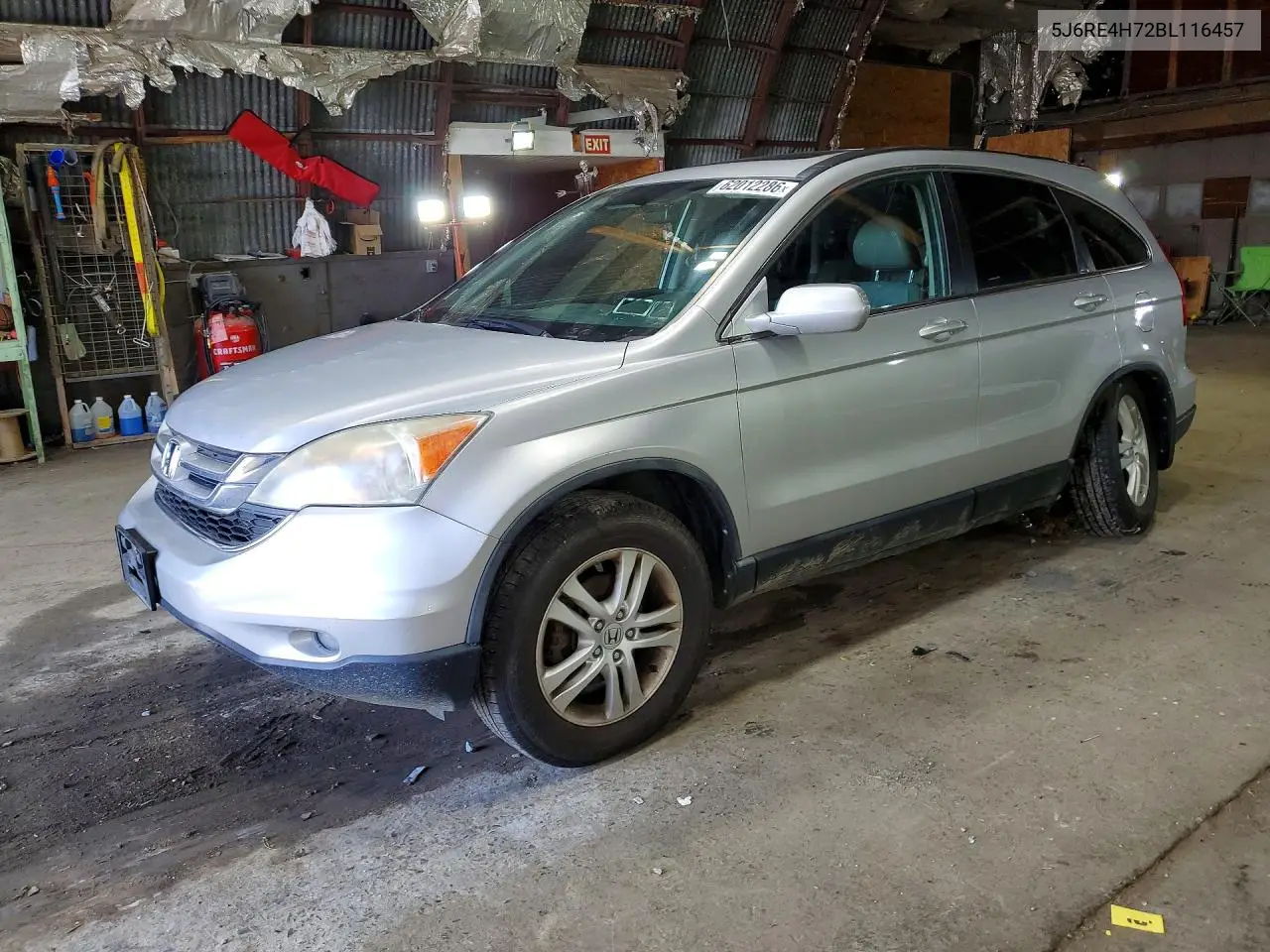 2011 Honda Cr-V Exl VIN: 5J6RE4H72BL116457 Lot: 62012286