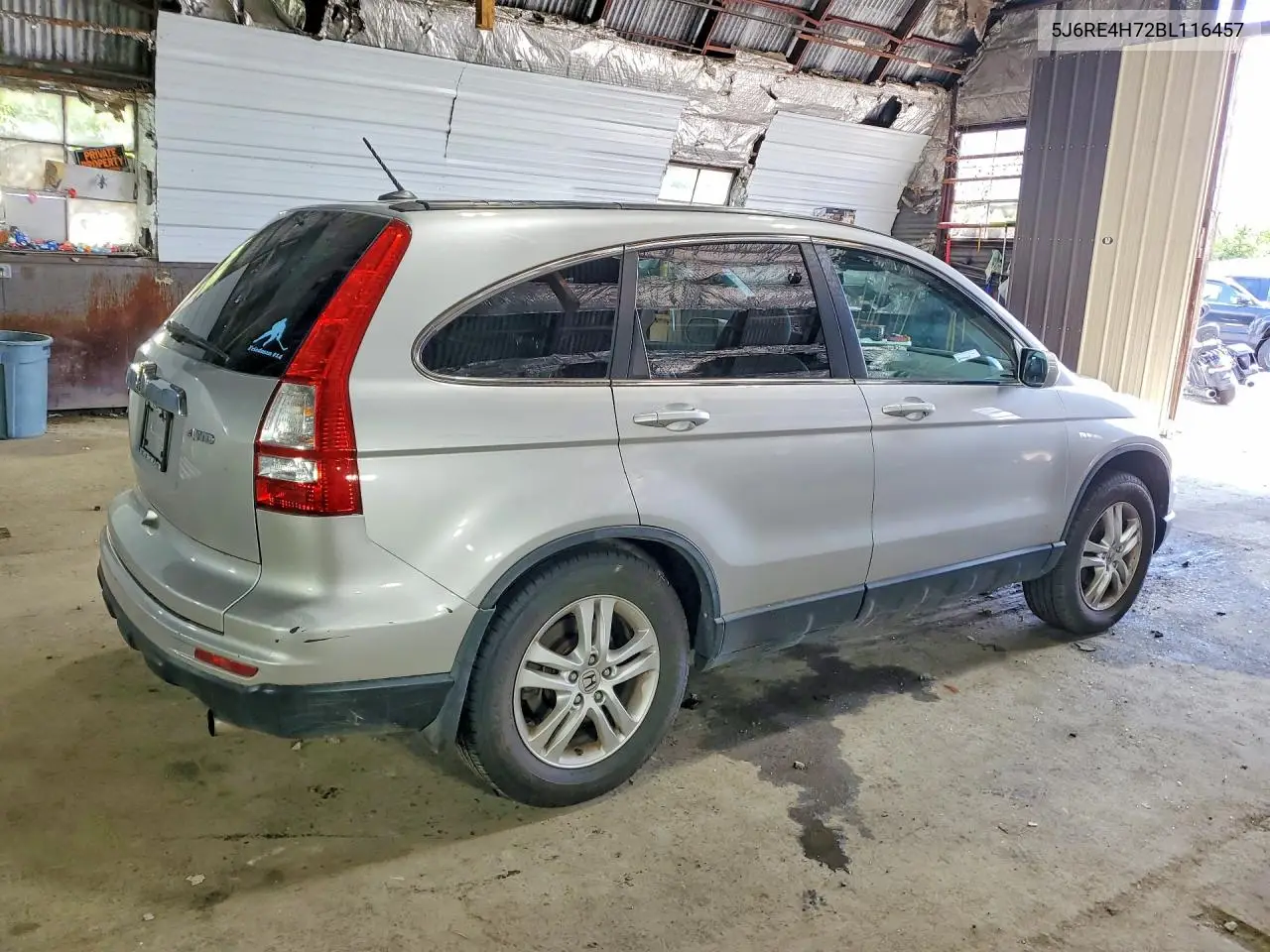 2011 Honda Cr-V Exl VIN: 5J6RE4H72BL116457 Lot: 62012286