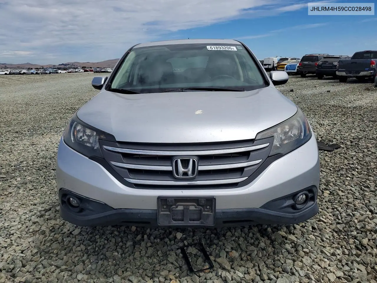 2012 Honda Cr-V Ex VIN: JHLRM4H59CC028498 Lot: 61893206