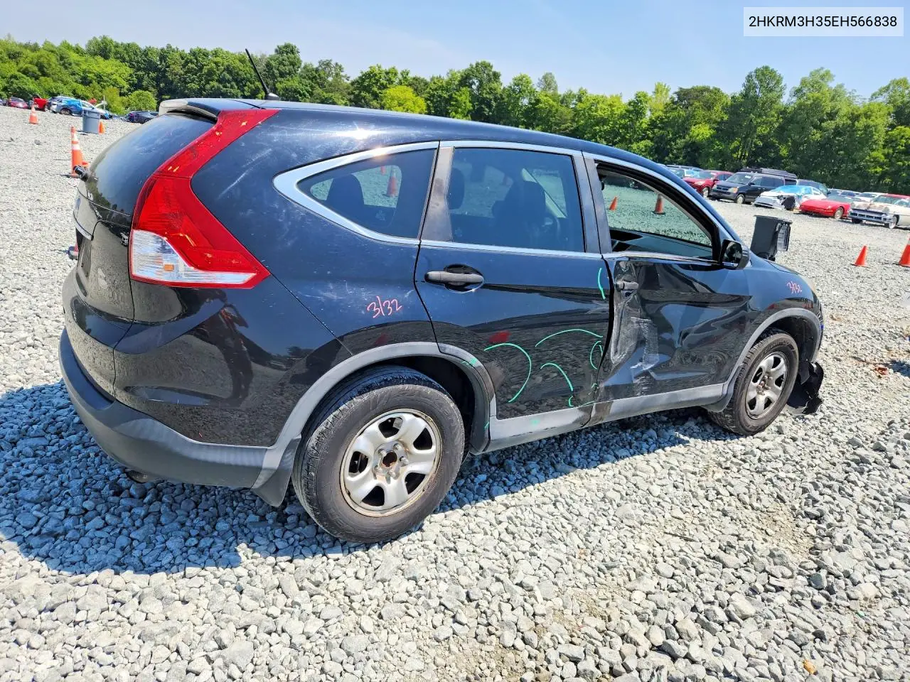 2014 Honda Cr-V Lx VIN: 2HKRM3H35EH566838 Lot: 61214696