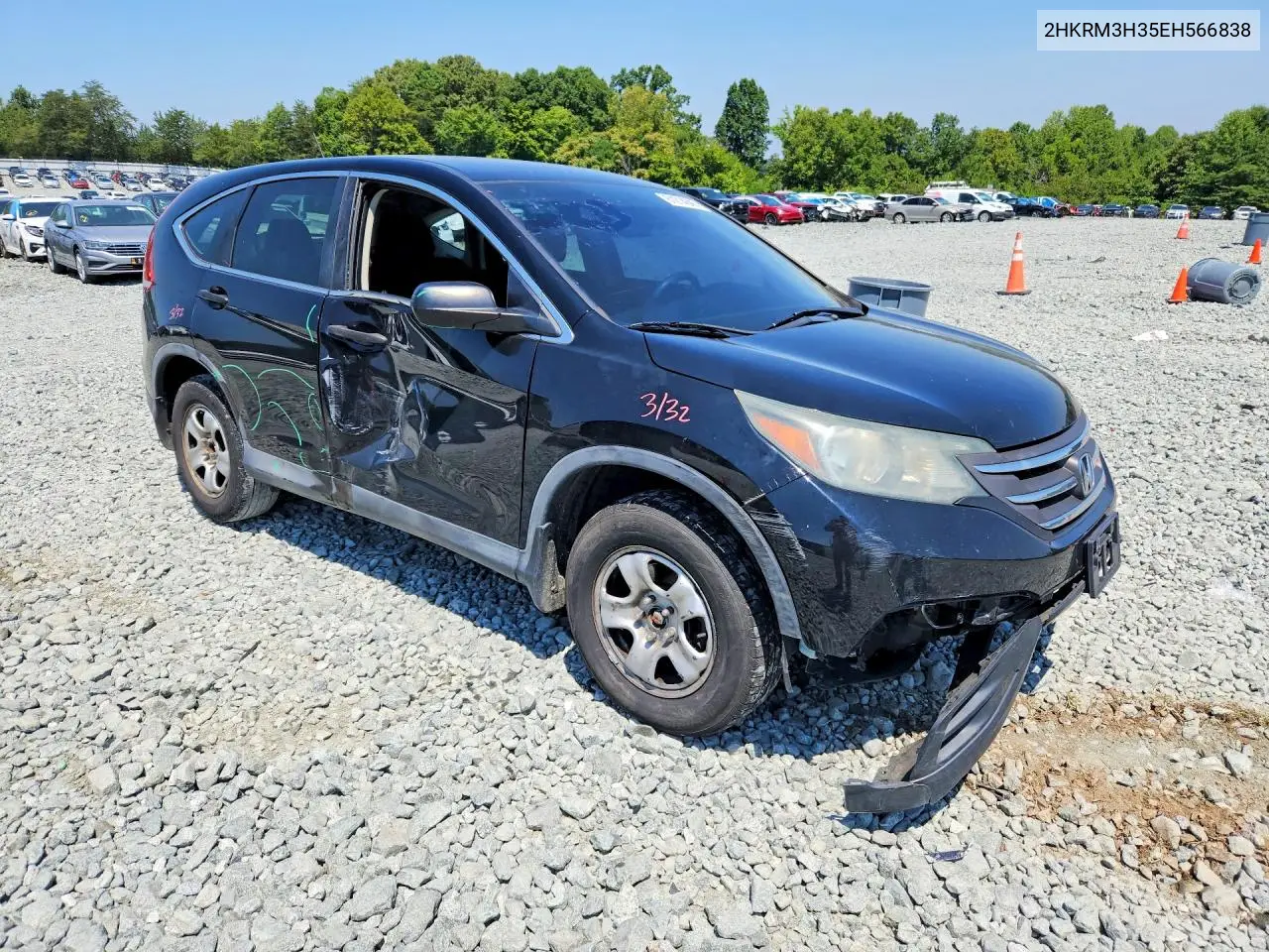 2014 Honda Cr-V Lx VIN: 2HKRM3H35EH566838 Lot: 61214696