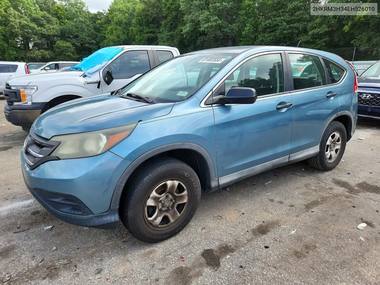 2014 Honda Cr-V Lx VIN: 2HKRM3H34EH526010 Lot: 61403556