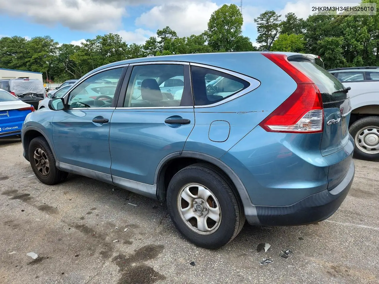 2014 Honda Cr-V Lx VIN: 2HKRM3H34EH526010 Lot: 61403556
