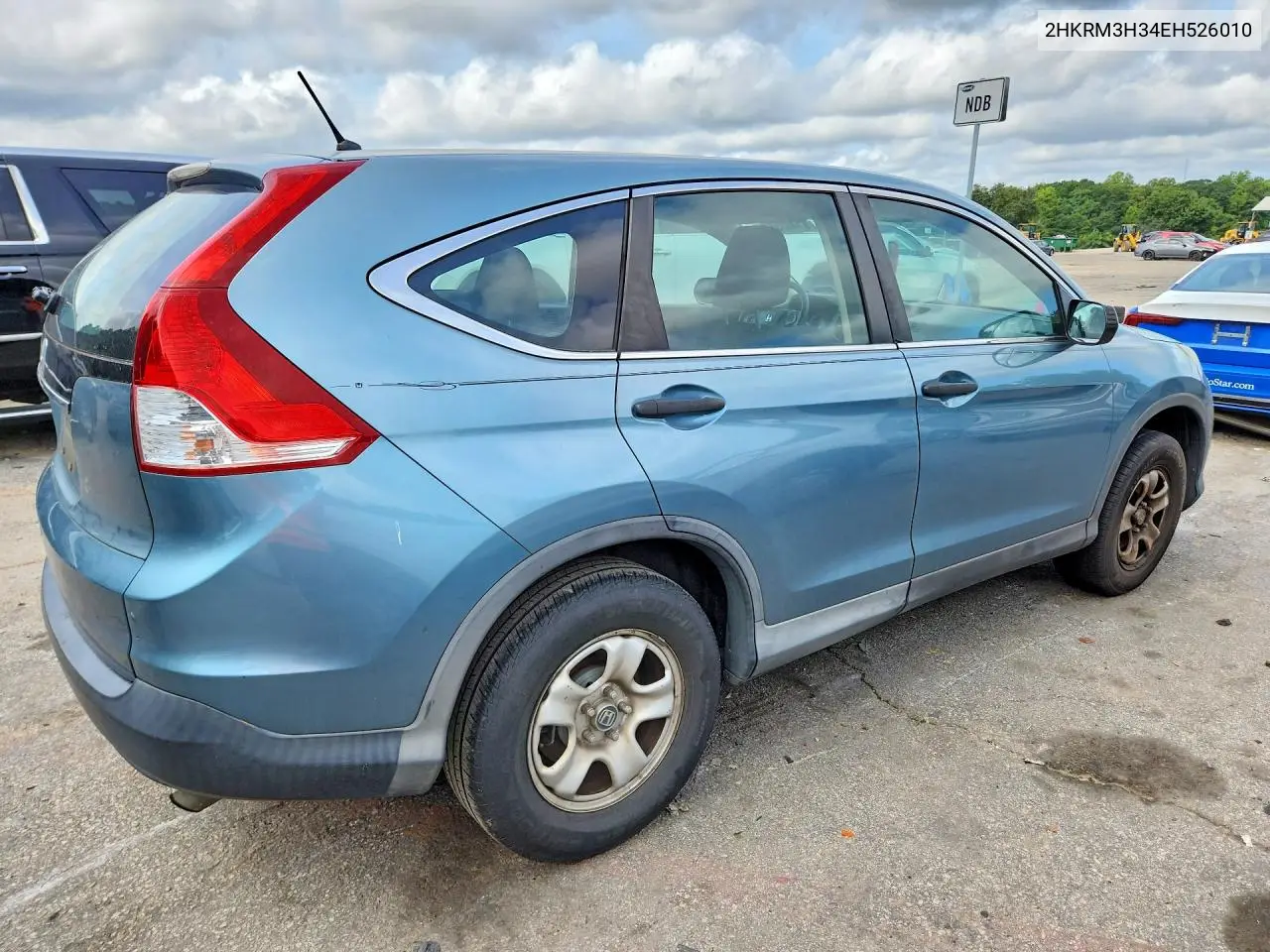 2014 Honda Cr-V Lx VIN: 2HKRM3H34EH526010 Lot: 61403556