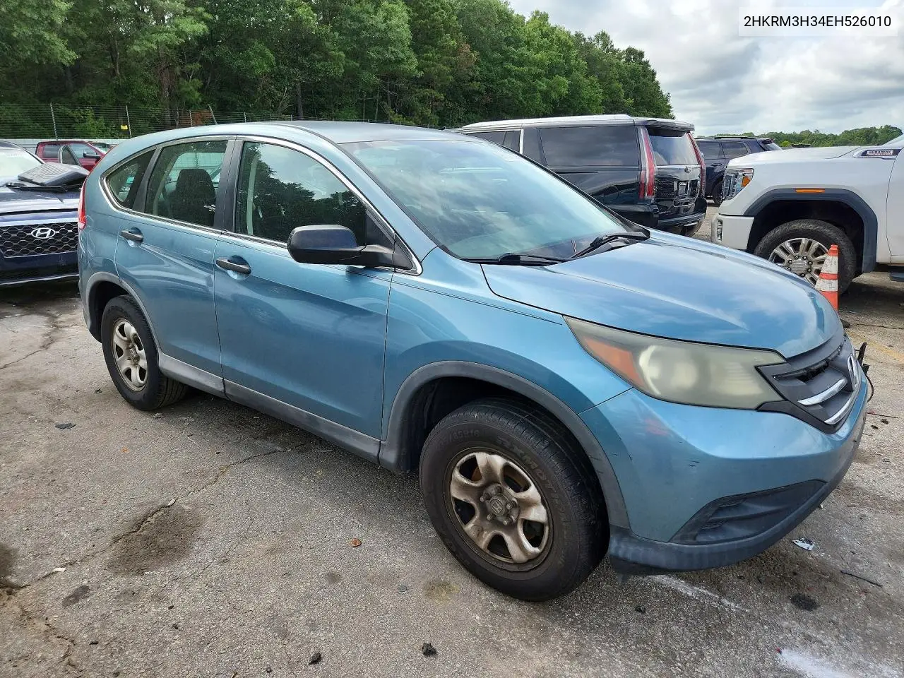 2014 Honda Cr-V Lx VIN: 2HKRM3H34EH526010 Lot: 61403556