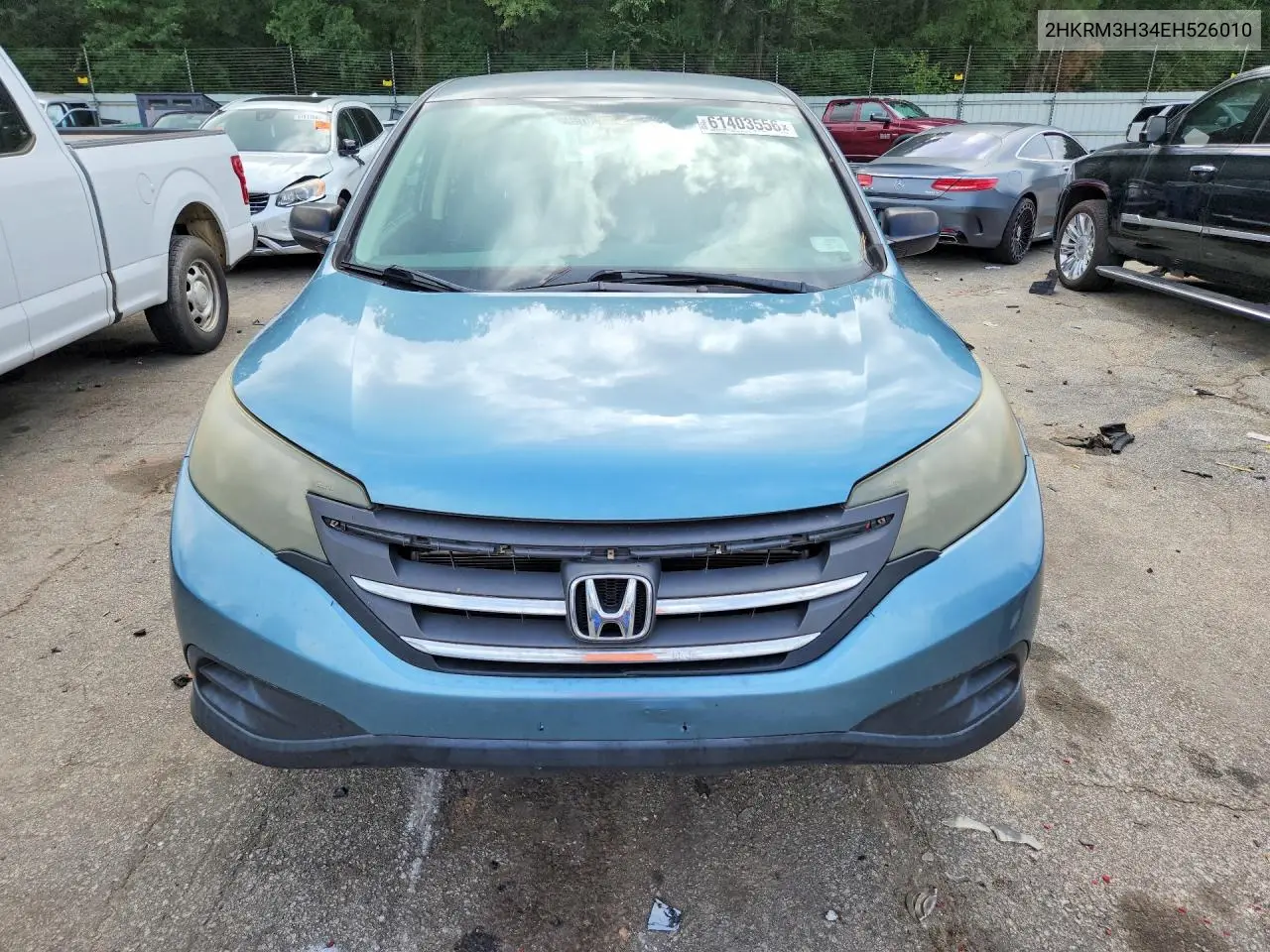 2014 Honda Cr-V Lx VIN: 2HKRM3H34EH526010 Lot: 61403556