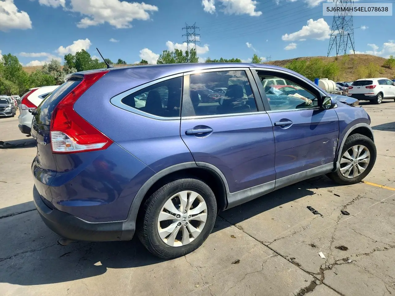 2014 Honda Cr-V Ex VIN: 5J6RM4H54EL078638 Lot: 61562206