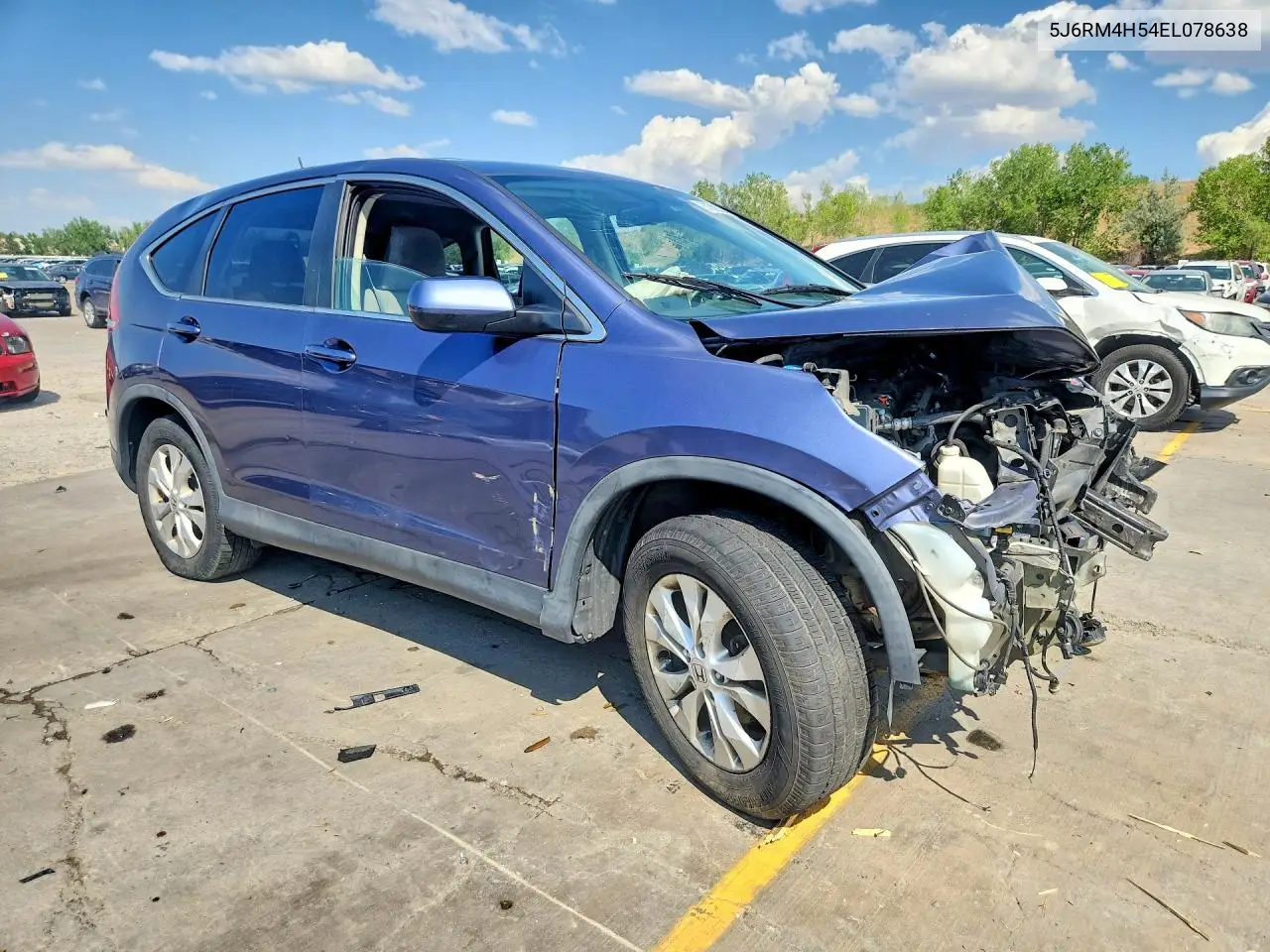2014 Honda Cr-V Ex VIN: 5J6RM4H54EL078638 Lot: 61562206
