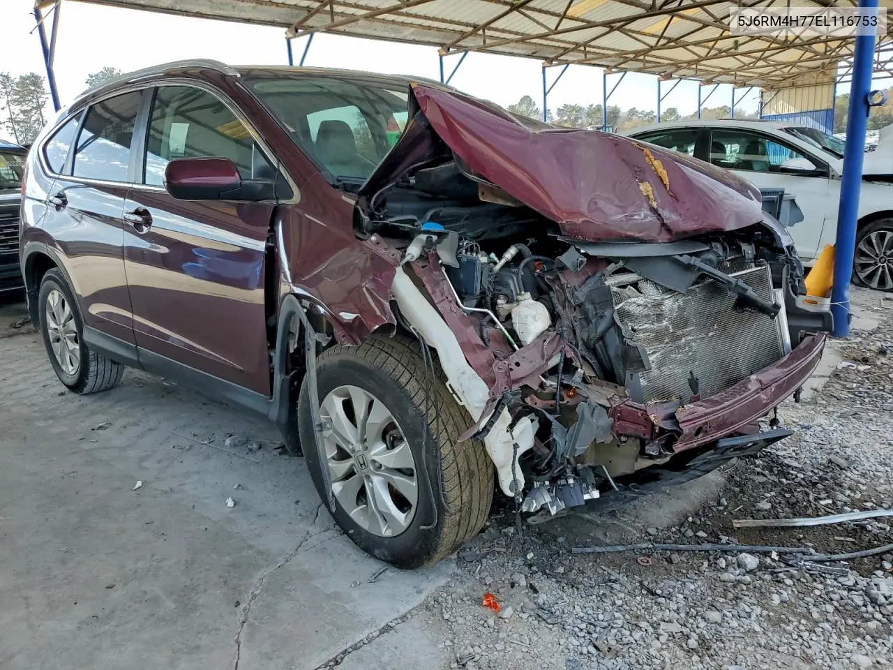 5J6RM4H77EL116753 2014 Honda Cr-V Exl