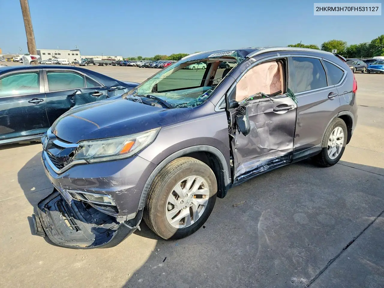 2015 Honda Cr-V VIN: 2HKRM3H70FH531127 Lot: 61669096