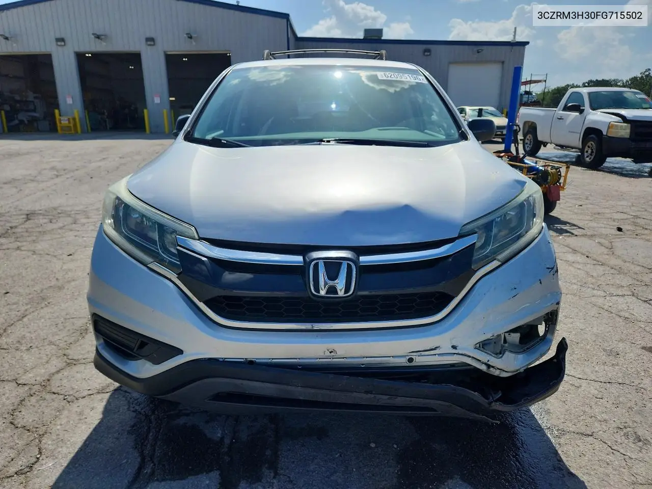 2015 Honda Cr-V Lx VIN: 3CZRM3H30FG715502 Lot: 62095196