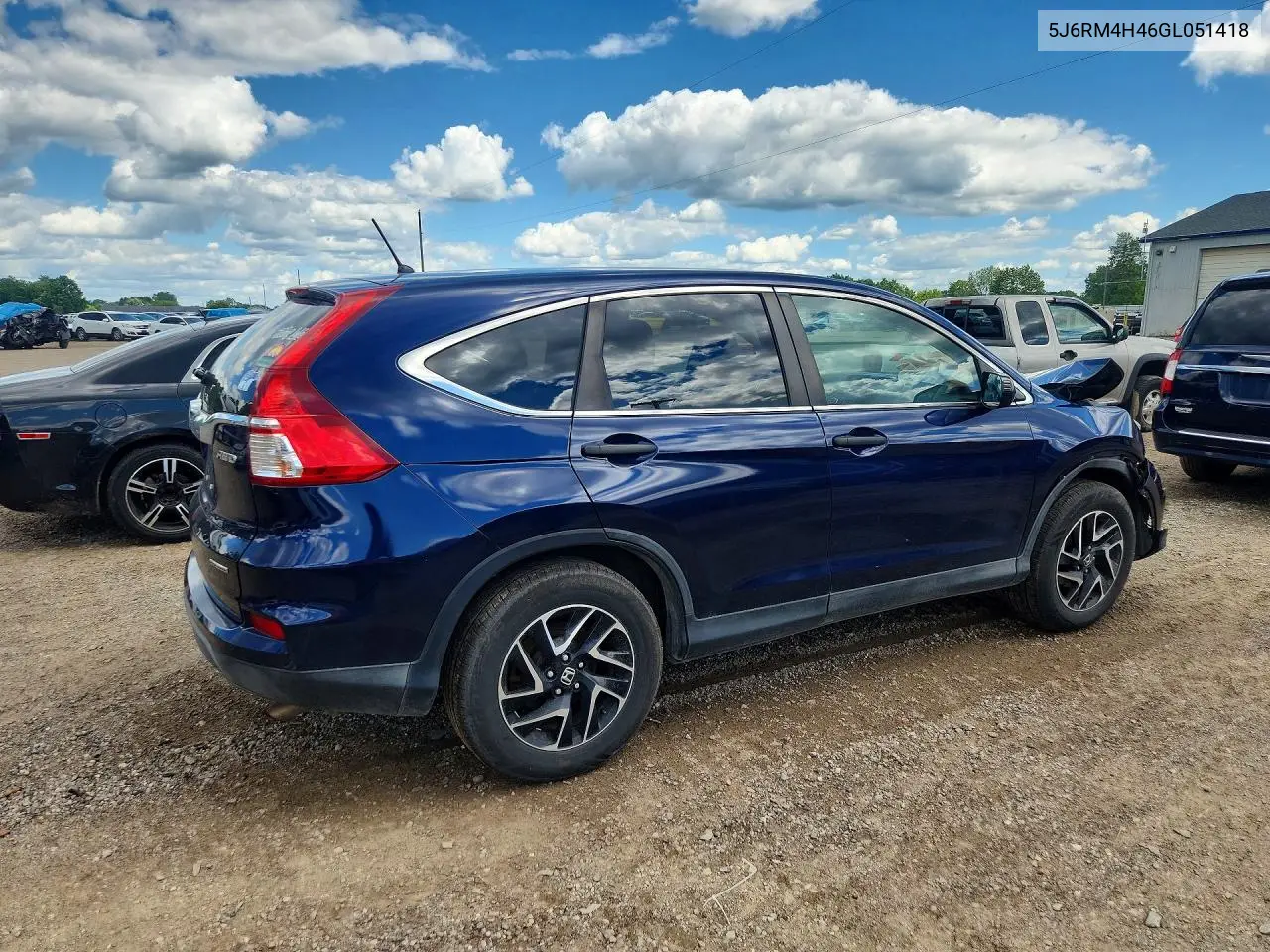 2016 Honda Cr-V Se VIN: 5J6RM4H46GL051418 Lot: 57159966