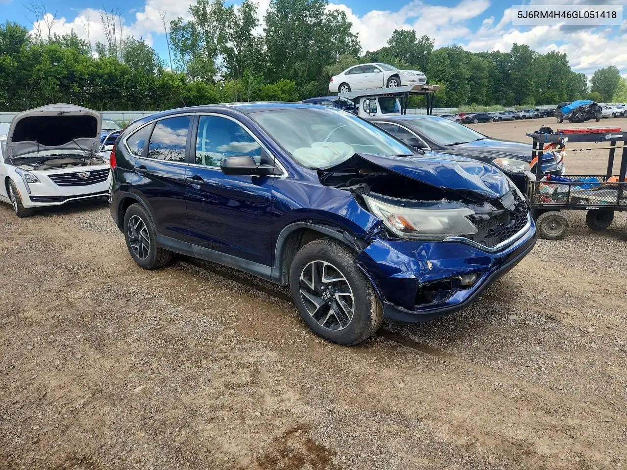 2016 Honda Cr-V Se VIN: 5J6RM4H46GL051418 Lot: 57159966