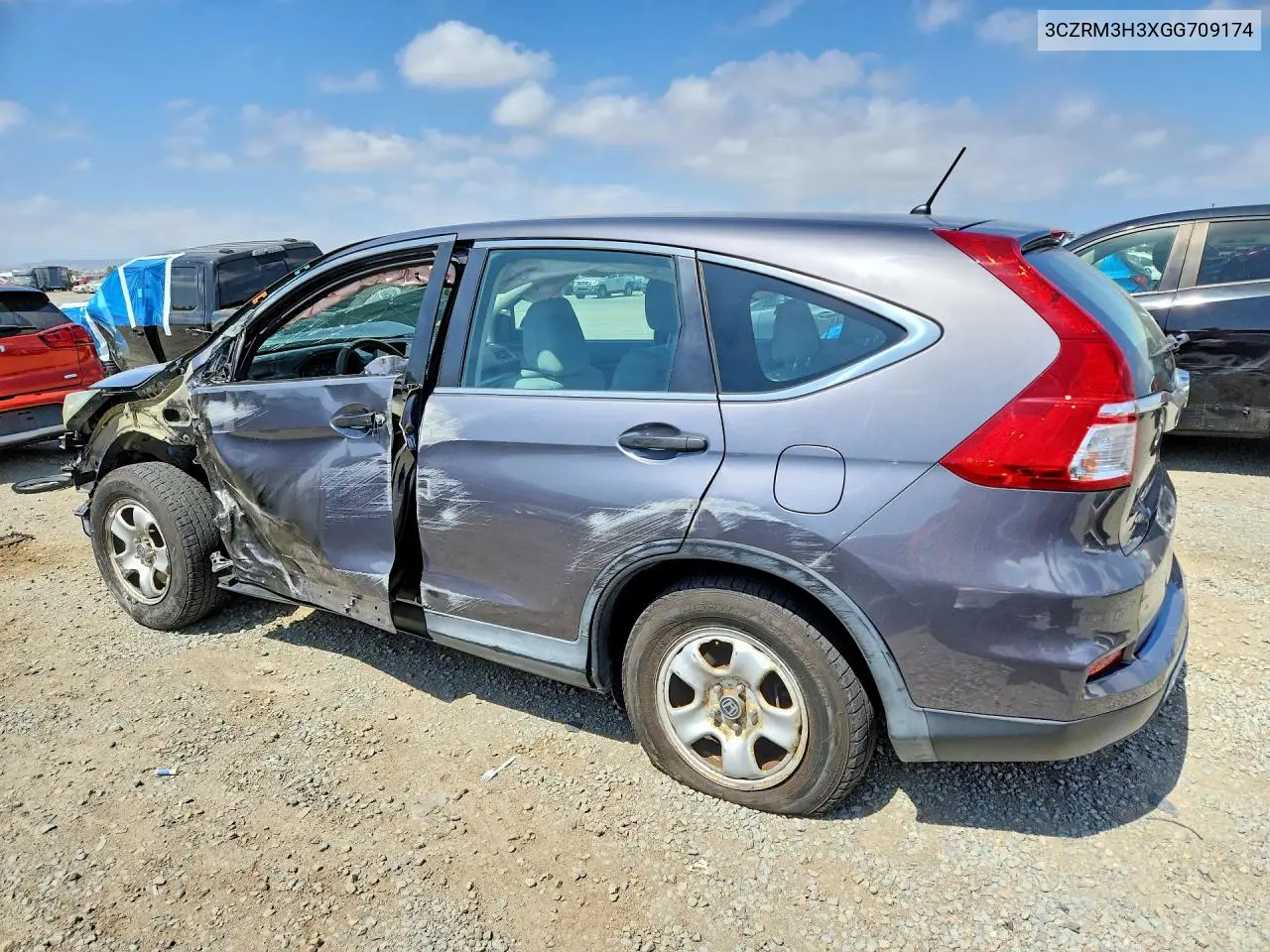 2016 Honda Cr-V Lx VIN: 3CZRM3H3XGG709174 Lot: 59124216