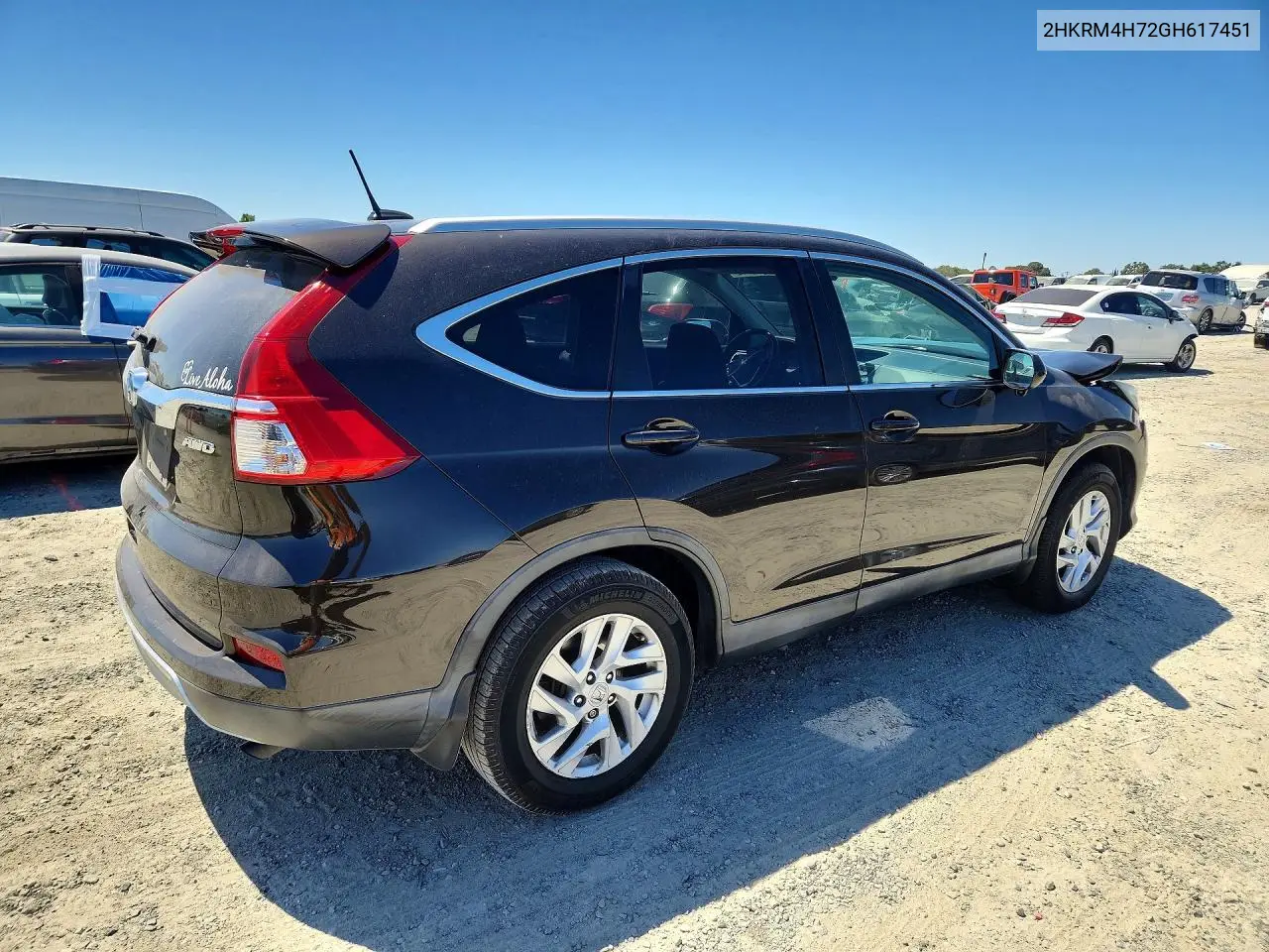2016 Honda Cr-V Exl VIN: 2HKRM4H72GH617451 Lot: 60184626