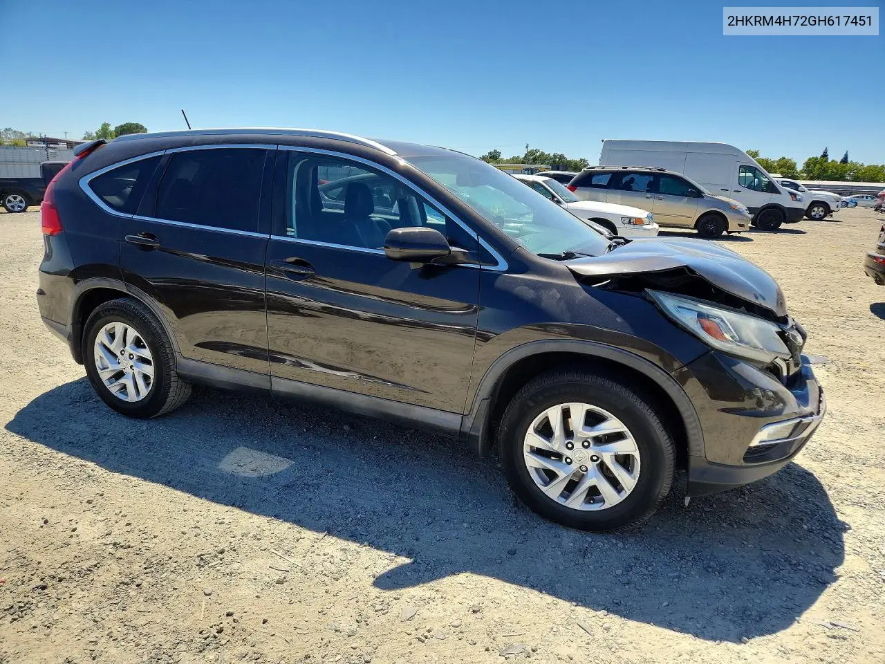 2016 Honda Cr-V Exl VIN: 2HKRM4H72GH617451 Lot: 60184626