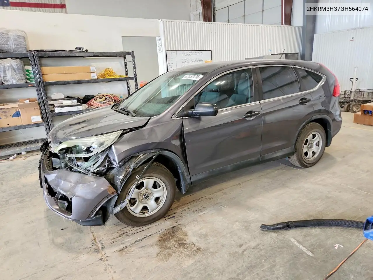 2016 Honda Cr-V Lx VIN: 2HKRM3H37GH564074 Lot: 61533176