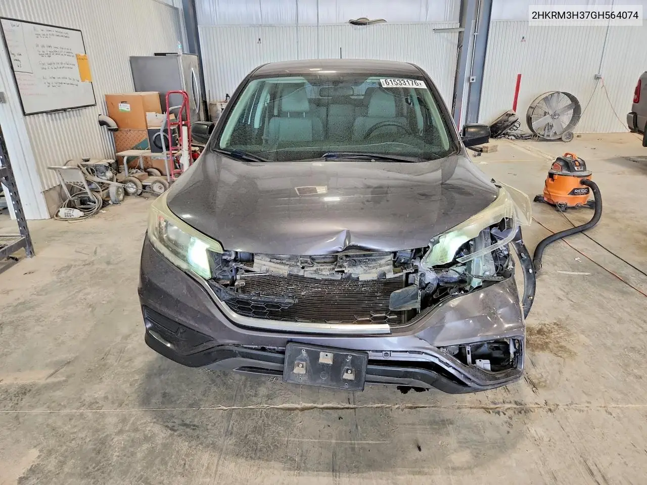 2016 Honda Cr-V Lx VIN: 2HKRM3H37GH564074 Lot: 61533176