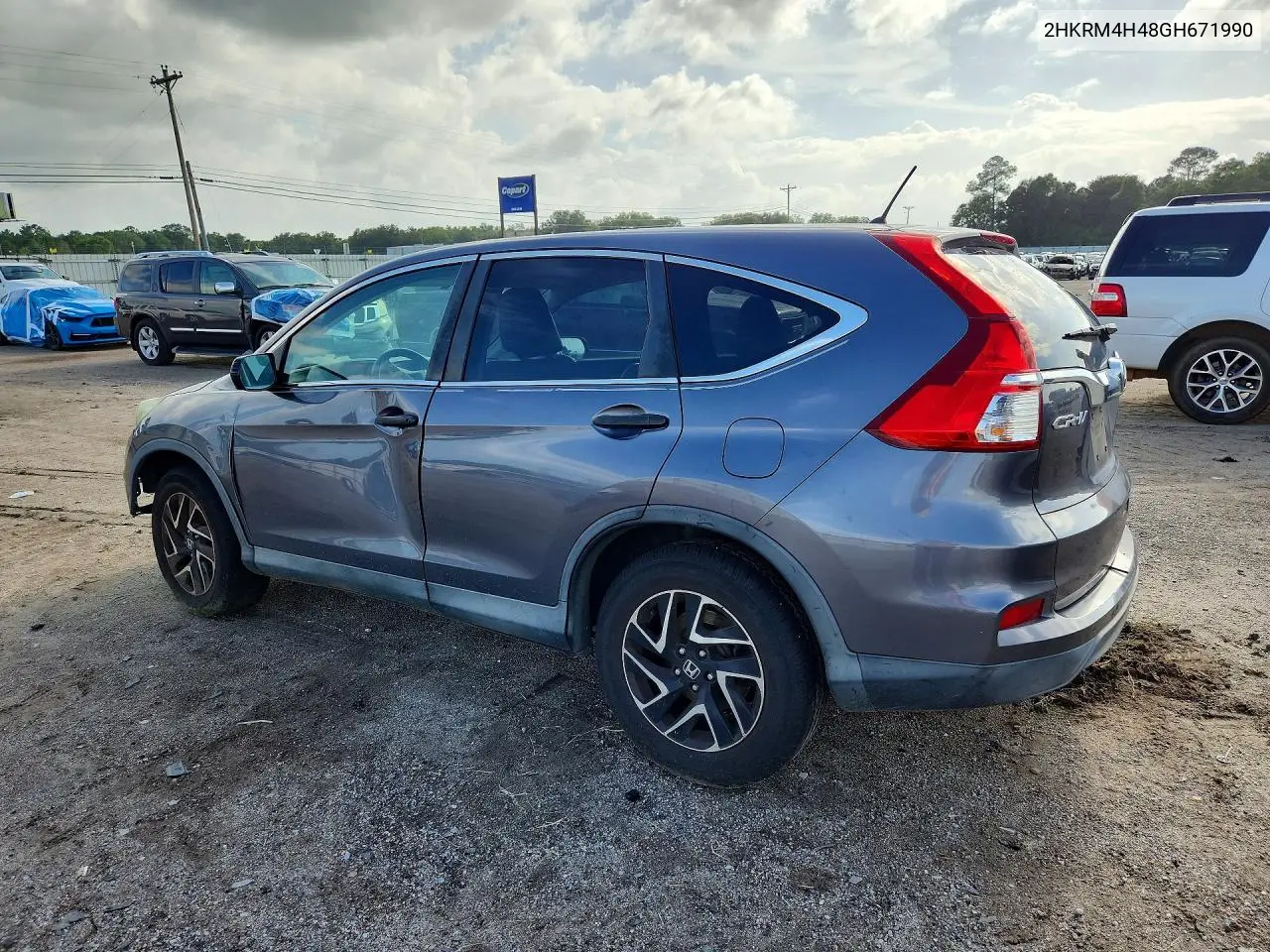2016 Honda Cr-V Se VIN: 2HKRM4H48GH671990 Lot: 61697456