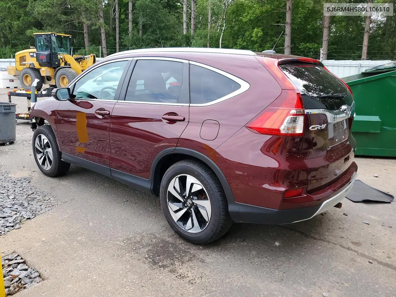 2016 Honda Cr-V Touring VIN: 5J6RM4H98GL106110 Lot: 61835046