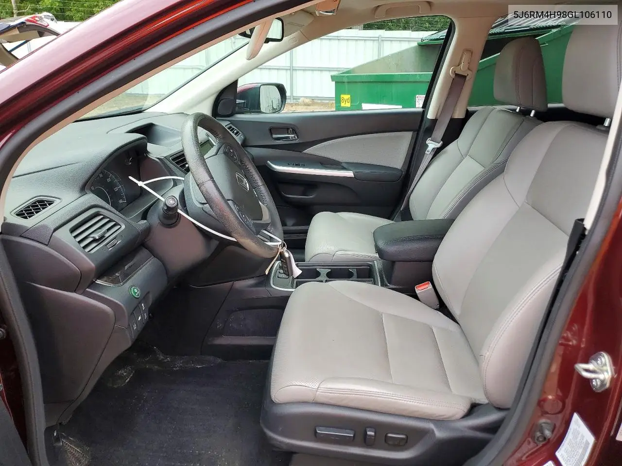 2016 Honda Cr-V Touring VIN: 5J6RM4H98GL106110 Lot: 61835046