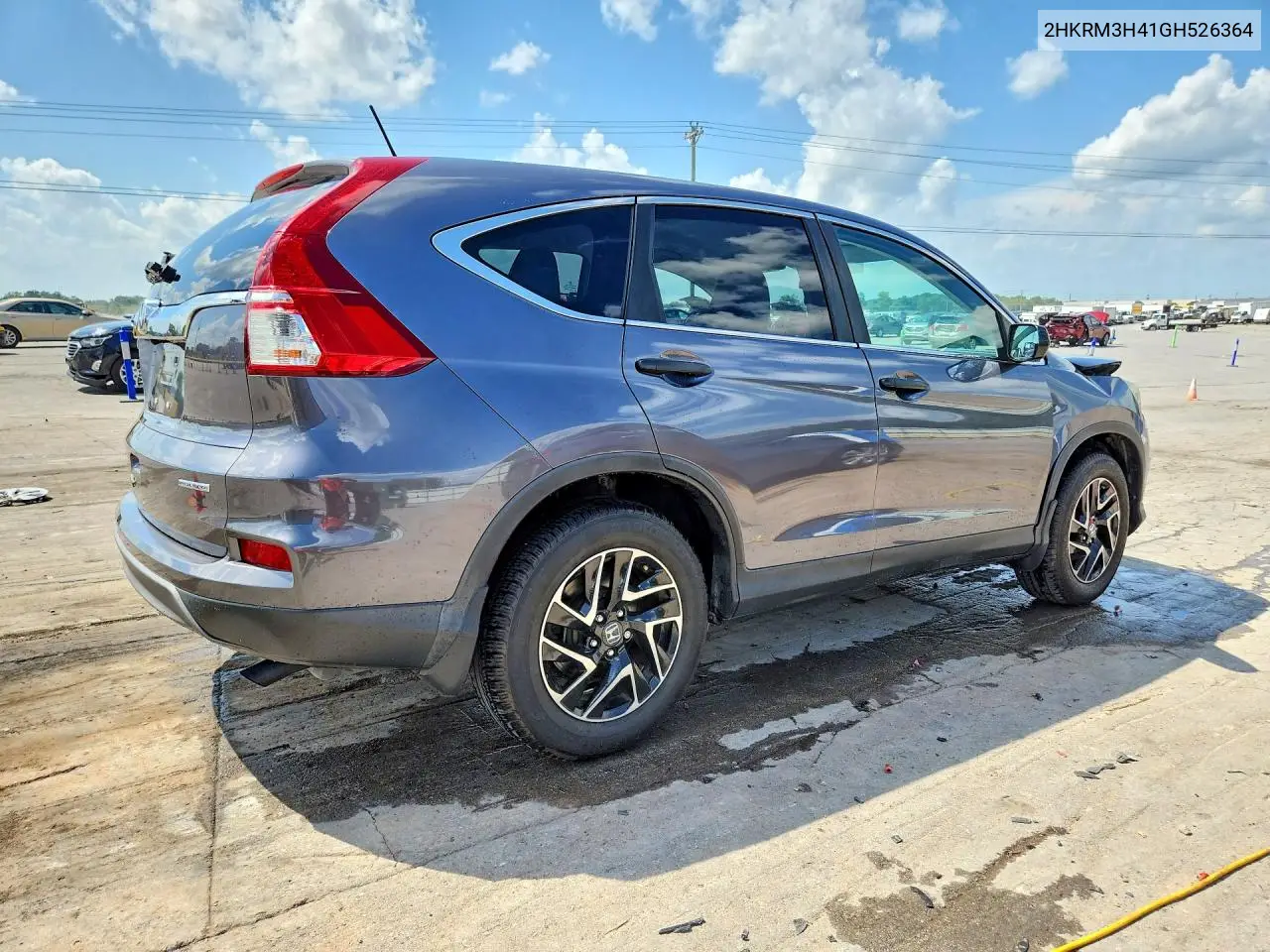 2016 Honda Cr-V Se VIN: 2HKRM3H41GH526364 Lot: 62105076