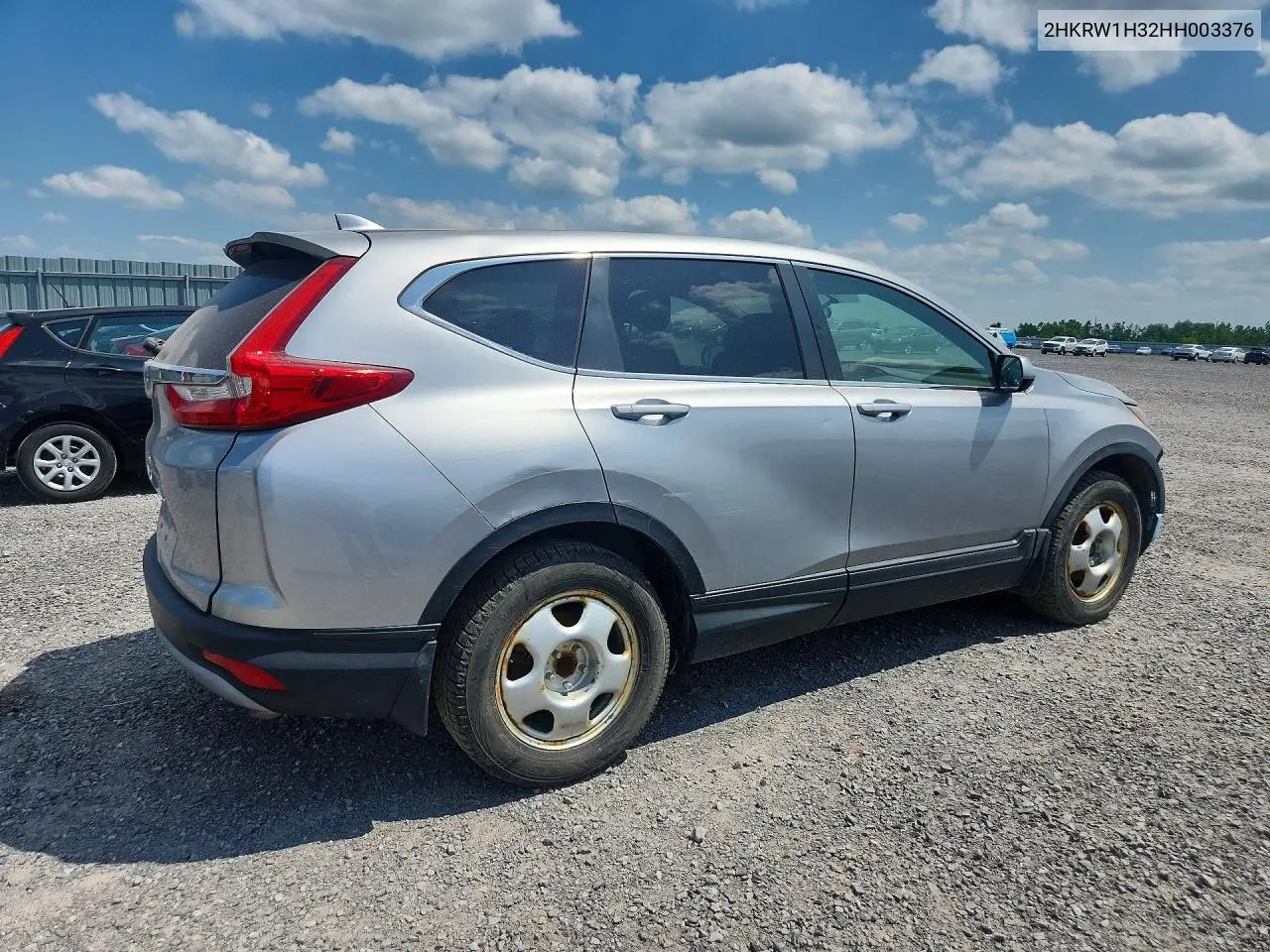 2017 Honda Cr-V Lx VIN: 2HKRW1H32HH003376 Lot: 54135056
