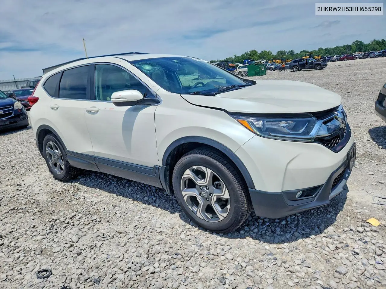 2017 Honda Cr-V Ex VIN: 2HKRW2H53HH655298 Lot: 59123226