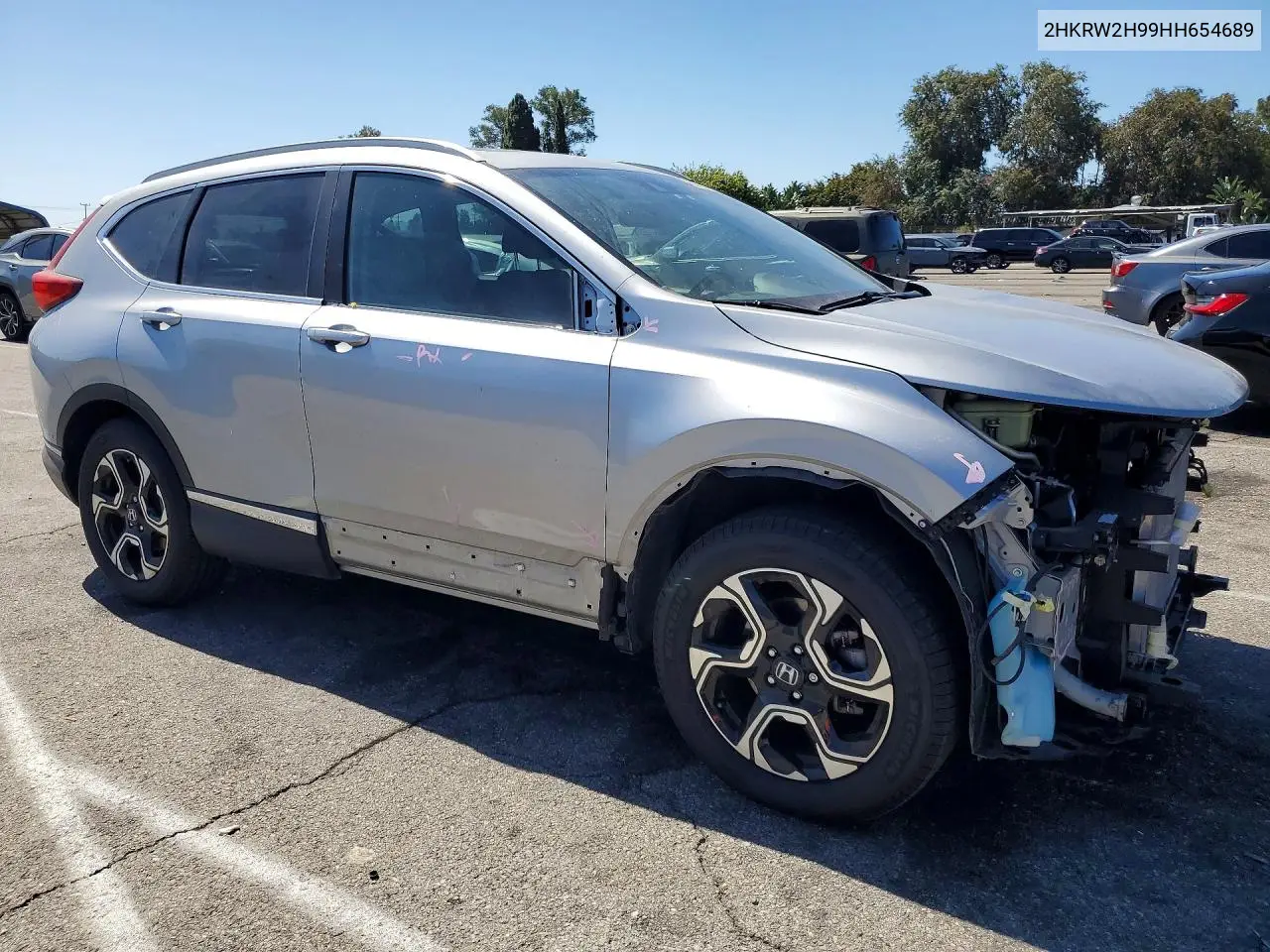 2017 Honda Cr-V Touring VIN: 2HKRW2H99HH654689 Lot: 60022616