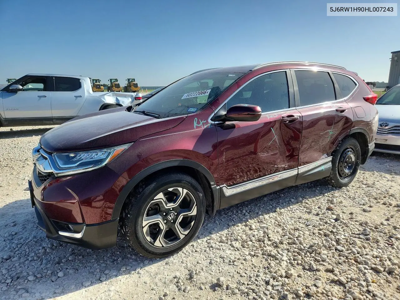 2017 Honda Cr-V Touring VIN: 5J6RW1H90HL007243 Lot: 60222066