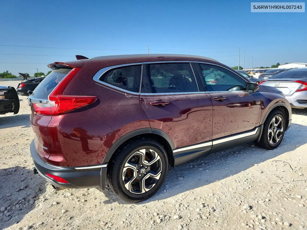 2017 Honda Cr-V Touring VIN: 5J6RW1H90HL007243 Lot: 60222066