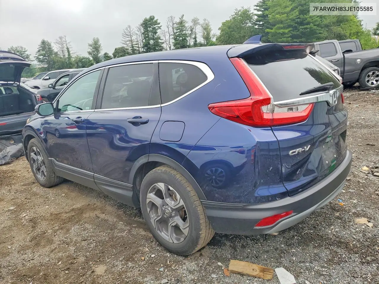 2018 Honda Cr-V Exl VIN: 7FARW2H83JE105585 Lot: 60370906