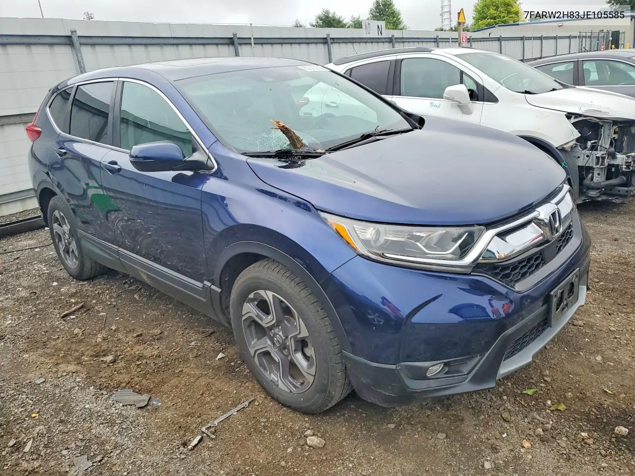 2018 Honda Cr-V Exl VIN: 7FARW2H83JE105585 Lot: 60370906