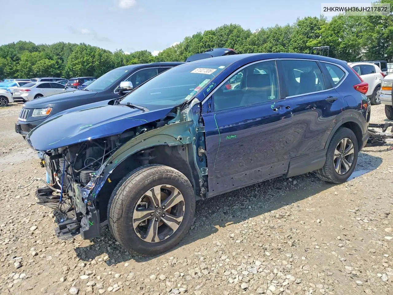 2018 Honda Cr-V Lx VIN: 2HKRW6H36JH217872 Lot: 61027306