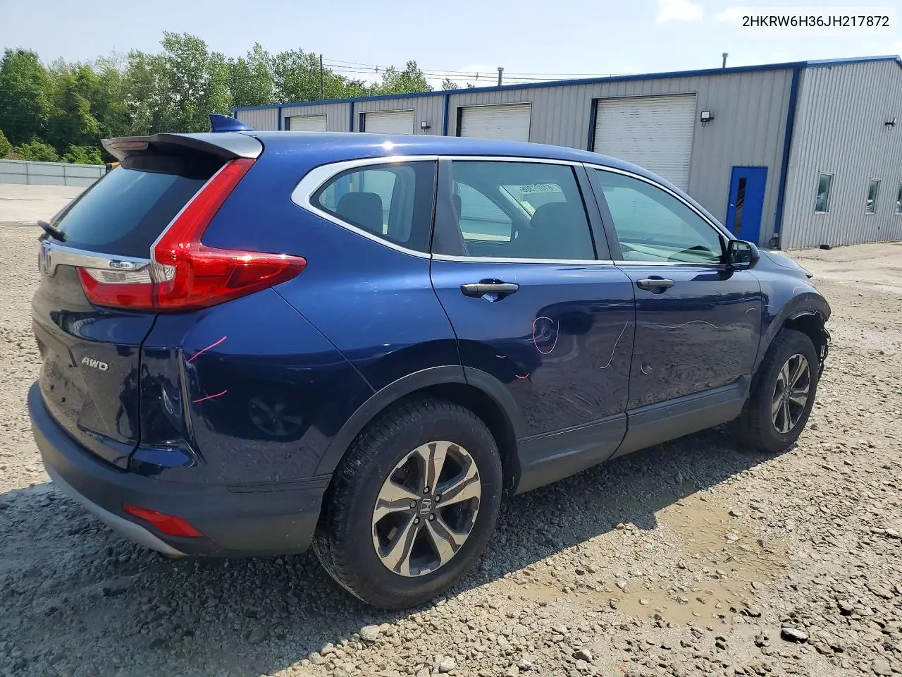 2018 Honda Cr-V Lx VIN: 2HKRW6H36JH217872 Lot: 61027306