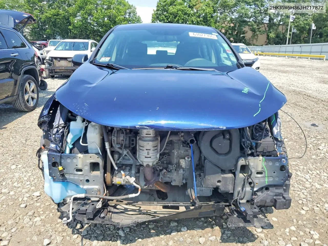 2018 Honda Cr-V Lx VIN: 2HKRW6H36JH217872 Lot: 61027306